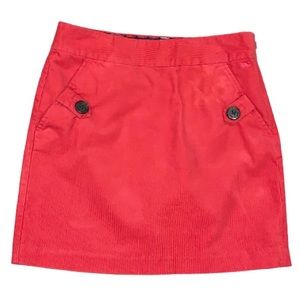 VINEYARD VINES lightweight pink corduroy mini skirt women’s size 0